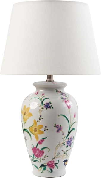 Tischlampe ACROSSO Porzellan Weiß