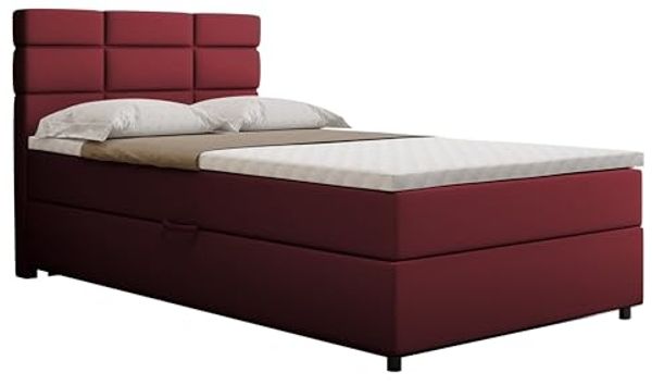 PANDA MÖBEL GmbH Boxbett Reve, 90x200, 100x200, 120x200, Boxbett mit Bettkast und Topper