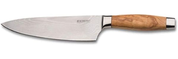 Le Creuset Kochmesser mit Holzgriff Olive 15 cm