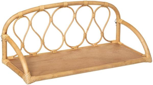 Atmosphera - Kinder-Wandregal Retro - Rattan 57x24 cm - Beige