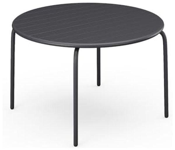 Vente-unique - MIRMANDE Garden dining set Metall Grau - B 110 cm x H 74 cm x L 110 cm
