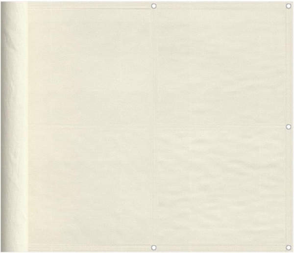 vidaXL Balkon-Sichtschutz Creme 90x800 cm 100 % Polyester-Oxford 4000201