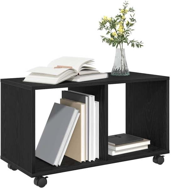 vidaXL Beistelltisch mit Regal Schwarz Eichen-Optik 72 x 33 x 42,5 cm 868061 Bild 3