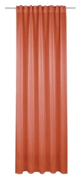 Sehlbach Gardine Schal Grasleinen koralle 245 x 135 cm