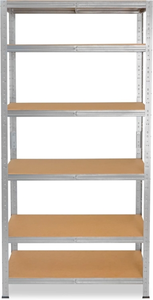 shelfplaza HOME 180x75x30 cm Schwerlastregal in grau-verzinkt mit 6 Böden und 145 kg Traglast pro Boden Bild 6