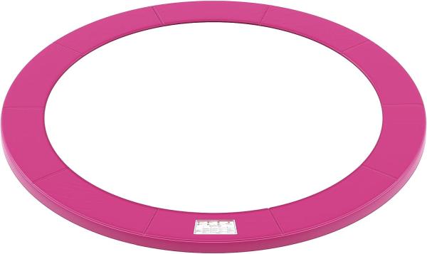 Songmics Trampolin Randabdeckung, 100% UV-beständig Reißfest Federabdeckung, pink, Ø244cm