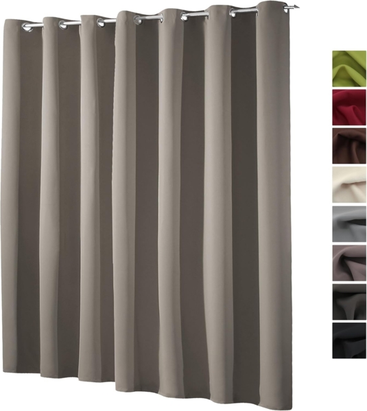 heimtexland Verdunkelungsvorhang XL Thermo Ösenschal Verdunklungsgardine Raumteiler (1 St), Ösen, verdunkelnd, Verdunklungsstoff, blickdicht, Sonnenschutz, Verdunklung, Kälteisolierung, Schalldämmung
