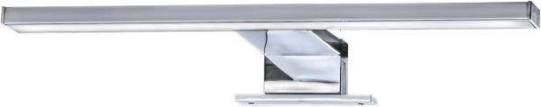 Briloner Leuchten LED Spiegelleuchte, Spiegellampe chrom, 500 Lumen, 4. 000 Kelvin, IP44, Metall, 5 W, 300x103x36mm (LxBxH), Länge: 30cm