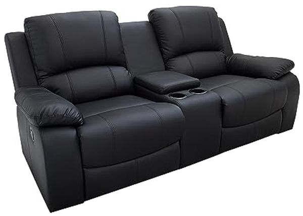 riess-ambiente TV-Sessel HOLLYWOOD 190cm schwarz - Kinosessel, Fernsehsessel, verstellbar (Einzelartikel, 1-St), modern mit Cupholder und Liegefunktion - ideal für Wohnzimmer oder TV
