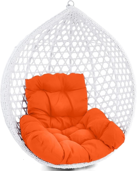 Kissen für Hängesessel Korb inkl. Rückenteil 2-teiliges Set Fun Orange