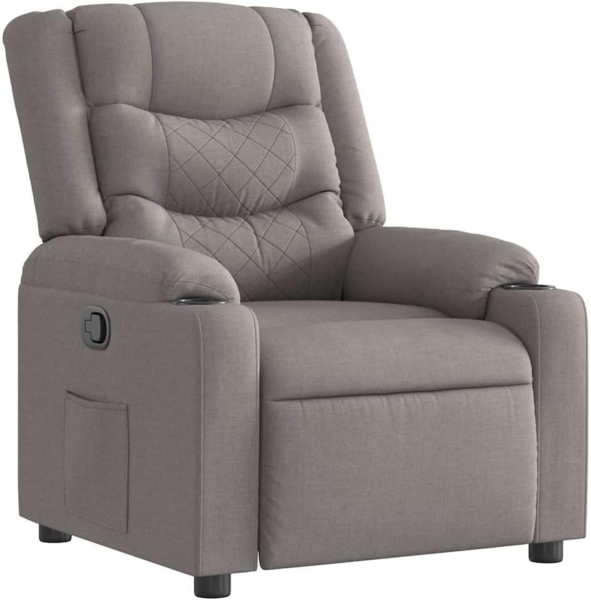 Relaxsessel Taupe Stoff 4019926