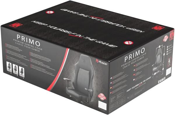 Arozzi Primo - Gamingstuhl, Büro Stuhl - PU-Leder - Bis zu 140 kg, schwarz/gold-Logo Bild 15