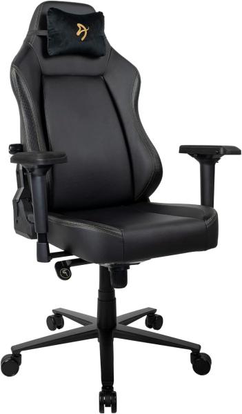 Arozzi Primo - Gamingstuhl, Büro Stuhl - PU-Leder - Bis zu 140 kg, schwarz/gold-Logo Bild 5