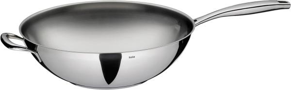 Kela Wok Flavoria Edelstahl 18/10 silber glänzend 9,5 cm Ø 32 cm 5 L