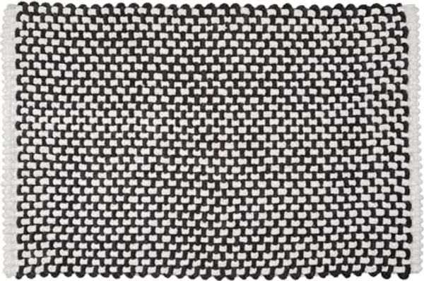 WENKO COVELO Badteppich 50 x 80 cm, Weiß/Anthrazit