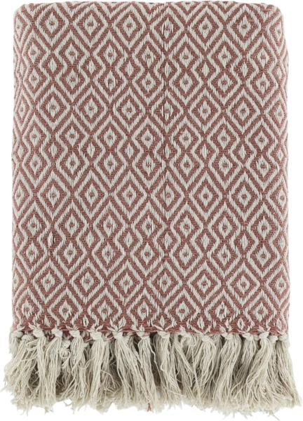 Chic Antique - Decke Plaid Kuscheldecke Wohndecke Muster Rosa 150x130cm 16097307