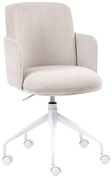 Bürostuhl DRYDEN Cord Hellbeige