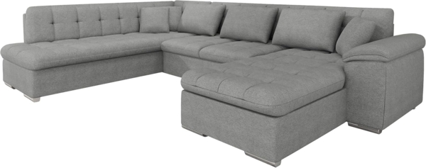 Wohnlandschaft Niko Bis mit Bettkasten und Schlaffunktion (Farbe: Rico 12, Seite: Rechts)