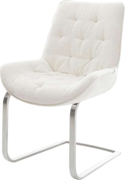 Freischwinger Taimi-Flex Bouclé Soft Beige Freischwinger flach Edelstahl