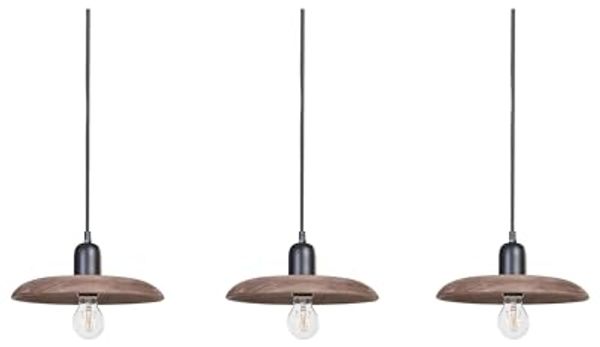 Hängeleuchte MANJEERA Holz Dunkler Holzfarbton