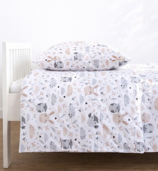 Loolay Kinderbettwäsche Set Baumwolle Baby & Kinder, 2-teilig, viele Größen IKEA passend HASE, Atmungsaktiv & hautfreundlich - perfekt für moderne Kinderzimmer!
