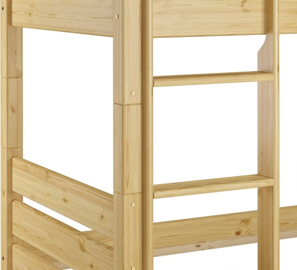 Erst-Holz Etagenbett 90x200 mit Rollrosten, Nische 80 Gästebettkasten Bild 6