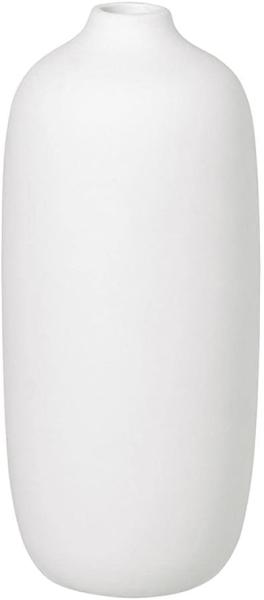 Blomus Vase Ceola, Dekovase, Blumenvase, Keramik, White, H 18 cm, D 8 cm, 66167