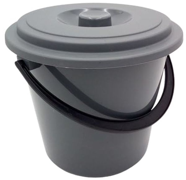 Eimer mit Deckel 5L Windeleimer Mülleimer Plastikeimer
