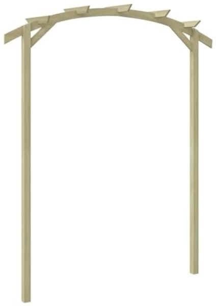vidaXL Garten-Pergola Kiefernholz Imprägniert 180x210x40 cm 44925