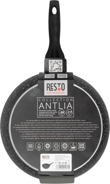 RESTO Kitchenware Bratpfanne Antlia, tiefe Pfanne mit ergonomischem Soft-Touch-Griff, Aluminium (1-tlg), Marmor-Antihaftbeschichtung, 4-lagig, für alle Herdarten geeignet Bild 8