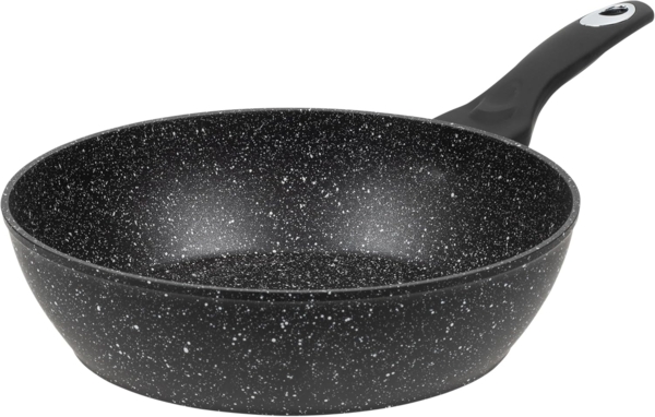 RESTO Kitchenware Bratpfanne Antlia, tiefe Pfanne mit ergonomischem Soft-Touch-Griff, Aluminium (1-tlg), Marmor-Antihaftbeschichtung, 4-lagig, für alle Herdarten geeignet Bild 1