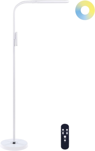 LED Stehlampe ARIES mit Dimmer Metall Weiß