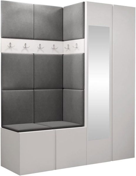 Garderoben-Set Monati XII, Weiß, Farbe: Manila 16