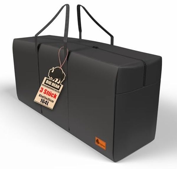 BigDean Aufbewahrungstasche 3 Stück Große Aufbewahrungstaschen 85x55x35 cm (3-tlg, Aufbewahrungstasche/n), Robust, Langlebig, Transport, Lagerung, Faltbar Platzsparend