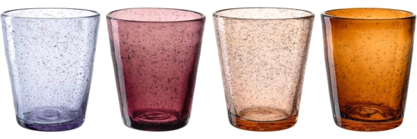Leonardo BURANO Trinkglas-Set 4-teilig 330 ml warme Farben