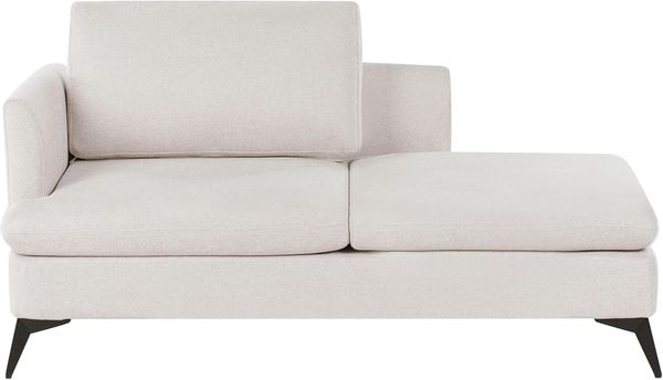 Linksseitige Chaiselongue SIEVOZ Stoff Hellbeige