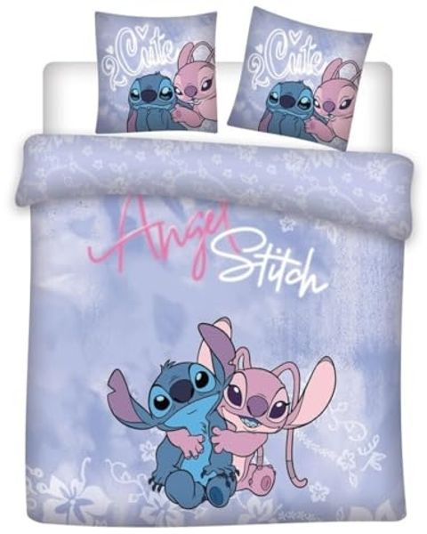 Lilo & Stitch Bettwäsche-Set – 240x220 cm Bettbezug & 65x65 cm Kissenbezug