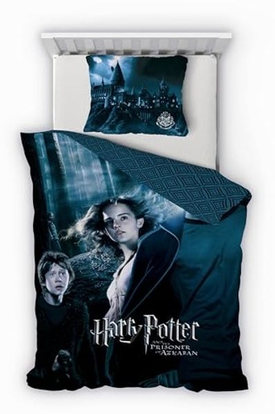 Träumschön Kinderbettwäsche Premium Baumwollbettwäsche 135x200 Harry Potter Design, Baumwolle, 2 teilig