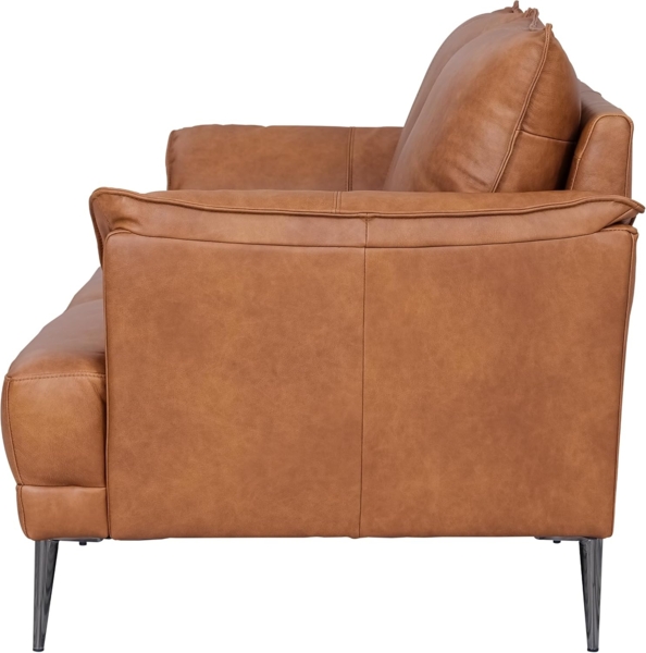 Soul 2-Sitzer Ledersofa - Echtleder Cognac Braun Bild 7