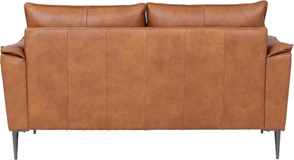 Soul 2-Sitzer Ledersofa - Echtleder Cognac Braun Bild 5