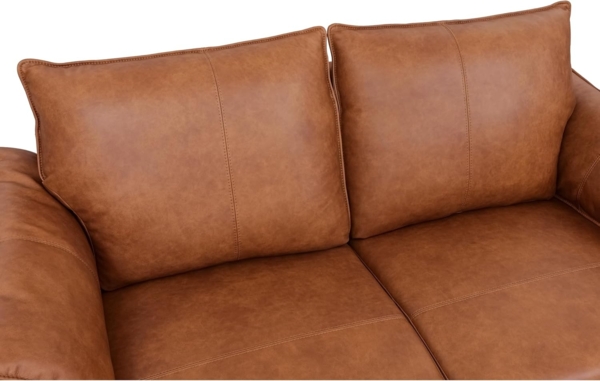 Soul 2-Sitzer Ledersofa - Echtleder Cognac Braun Bild 8