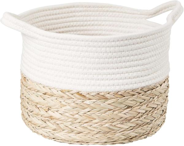 BUTLERS Dekokorb COTTON BRAID Korb rund Ø26cm