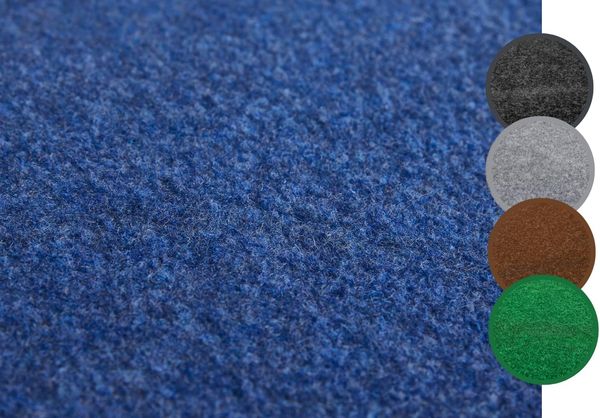 andiamo Kunstrasenteppich Field mit Noppen - Kunstrasen Outdoor zur Verwendung als Balkon Bodenbelag oder Outdoor Teppich - witterungsbeständig und zuschneidbar 400x1000 cm Blau