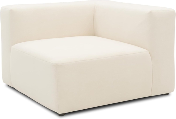 DOMO. collection Ecksessel 800013, Sessel, quadratisch mit gepolsterte Rückenlehne, Modul-Element, Sofa, Polsterecke, Eckcouch, Polstergarnitur 108 x 108 x 69 (BxTxH), natur