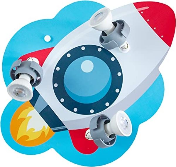 Elobra No. 138021 Deckenleuchte Rondell Rakete 3-flammig Blau