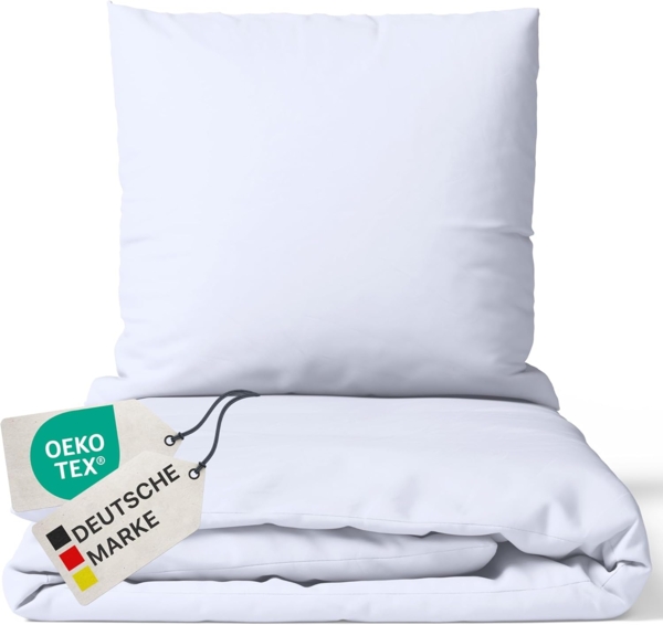 NYVI Bettwäsche Bettwäsche DreamScience Renforcé Uni, Renforcé, YKK Reißverschluss, Atmungsaktiv, Pflegeleicht