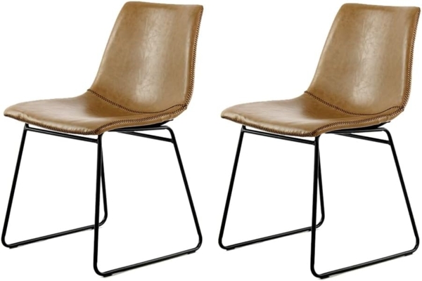 Stuhl Caila 110 2er-Set Hellbraun