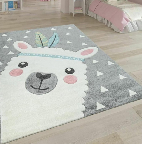 Teppiche Kinderzimmer Babymatte Groß Kinderteppiche Flauschige Schutzmatten Waschbare Matten Kindermatte fürs Babyzimmer Kleinkinderzimmer (Süße Sterne,120 * 160cm) Bild 2
