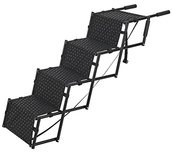 Hundetreppe Colchester 4-stufig bis 55 kg Metall/Polyester [en. casa]