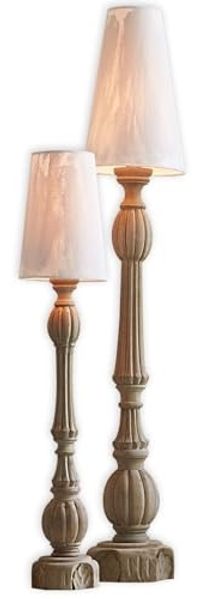 Mirabeau Tischleuchte Tischlampe 2er Set Tori creme/braun